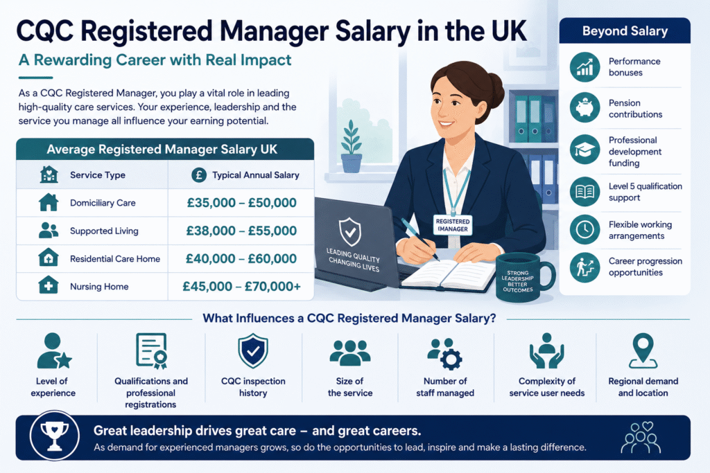 CQC Registered Manager salary breakdown