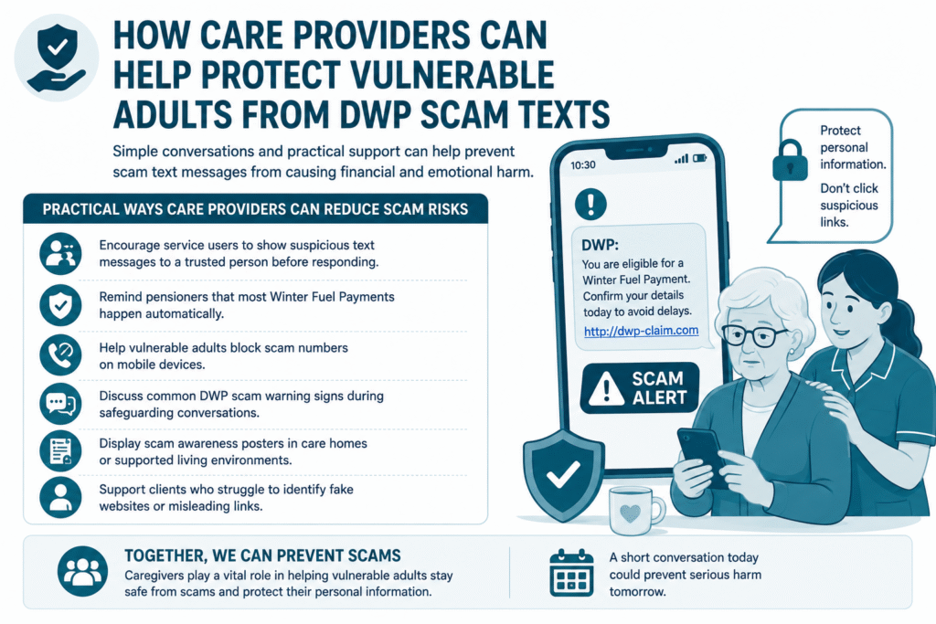DWP Text Message Warning