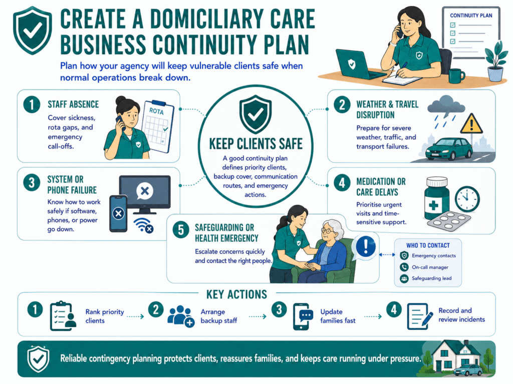 Create a domiciliary care plan