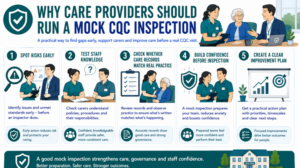 Mock CQC inspection benefits for care providers
