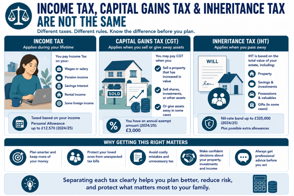Different types of taxes