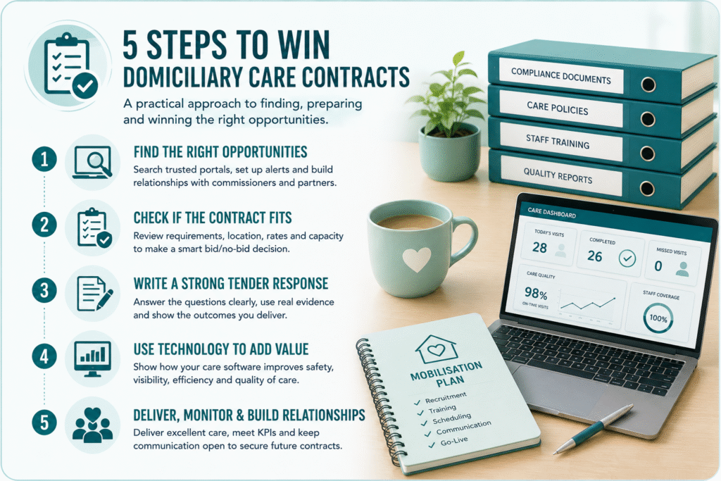 5 steps to win domiciliary care contracts