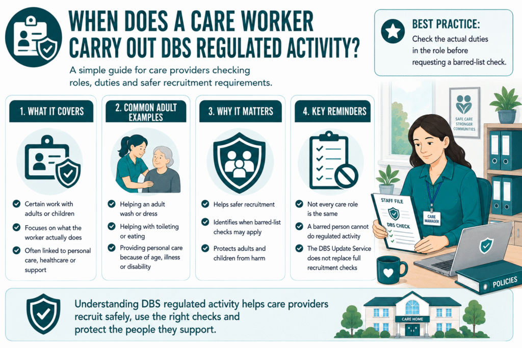 Care worker DBS regulated activity guide